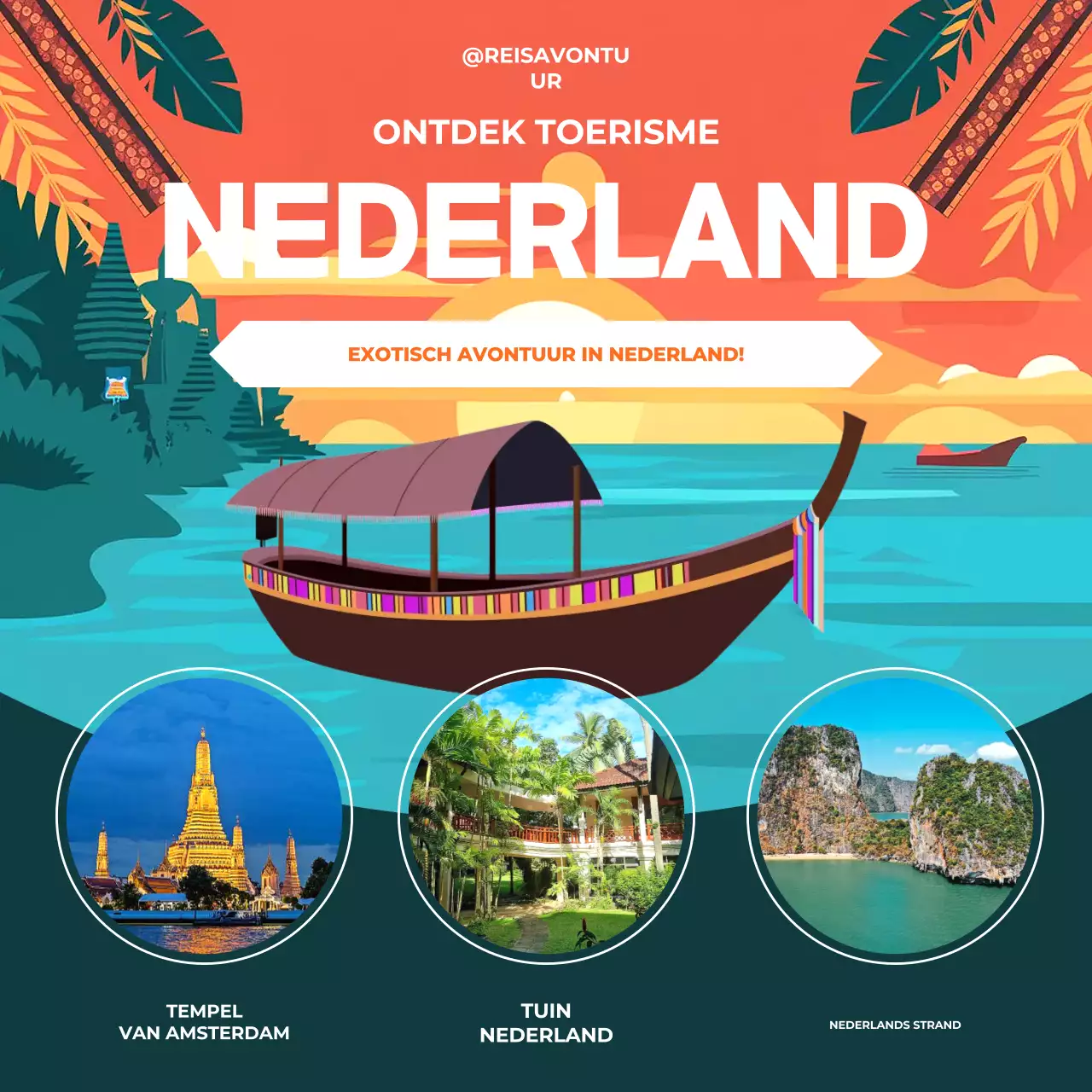 oranje culturele reisadvertentie