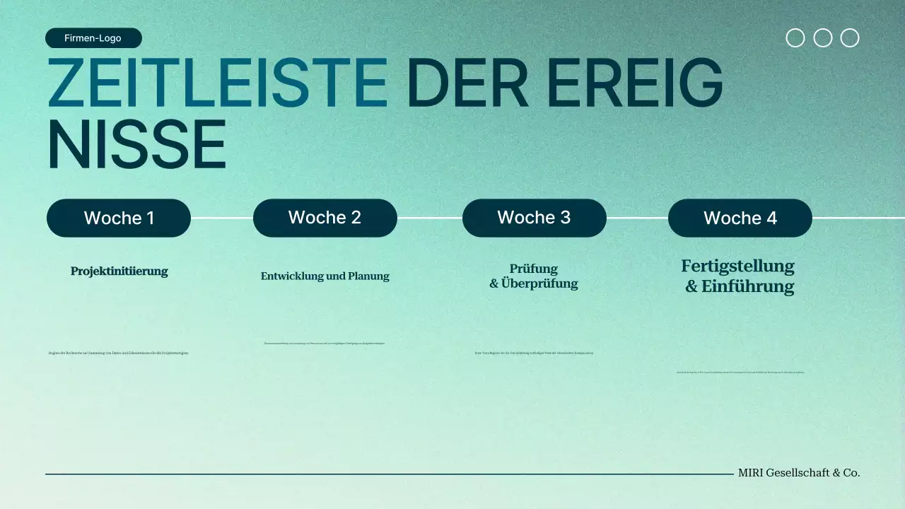 green gradient modern Projektvorschlag