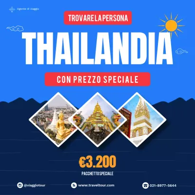 promozione viaggio blu moderno