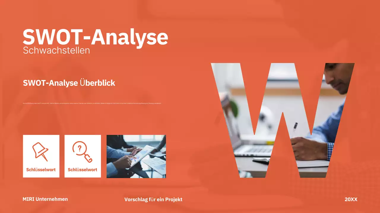 red modern project proposal business