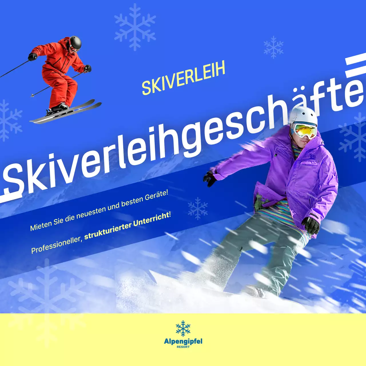 Blaues Sportartikel-Banner