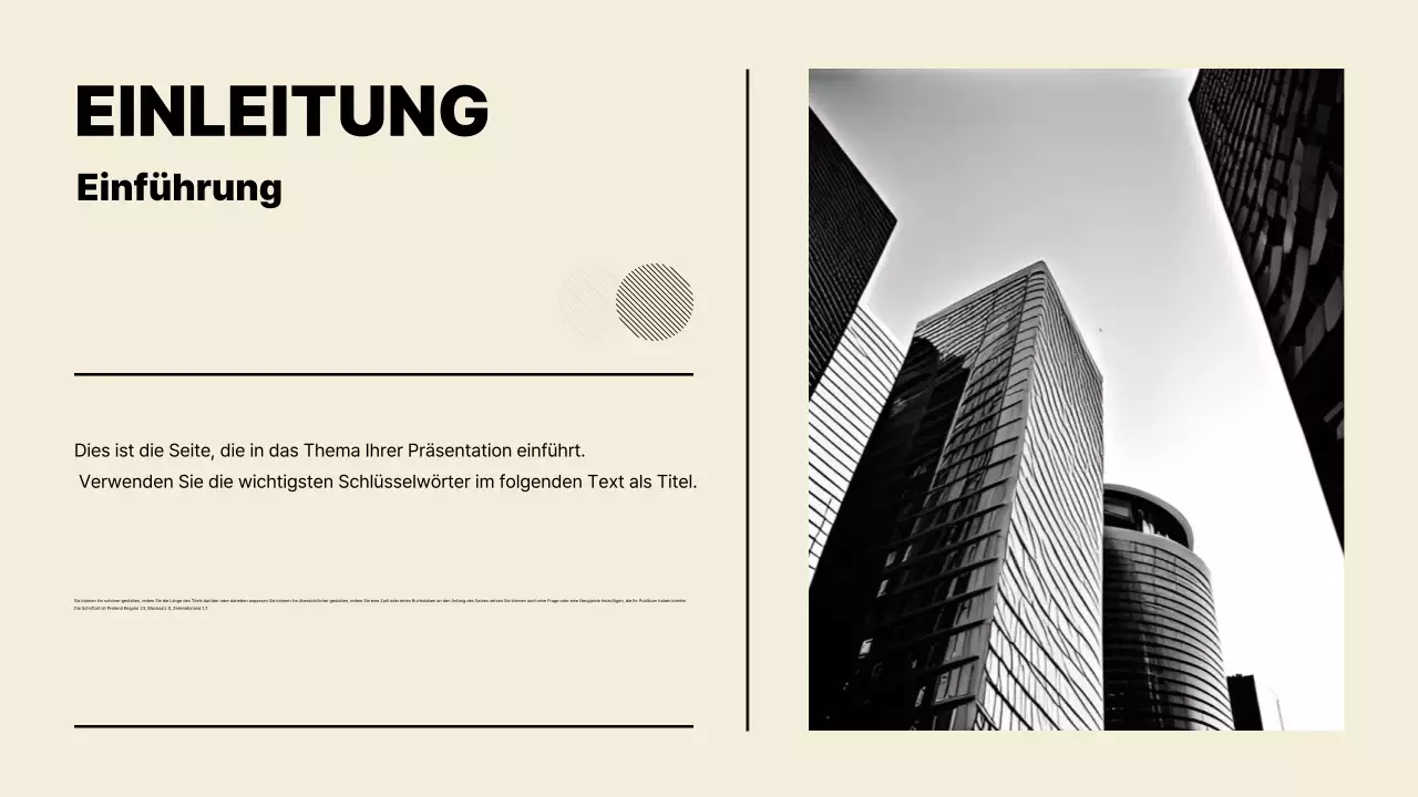 Beige minimalistische Präsentation erklärt