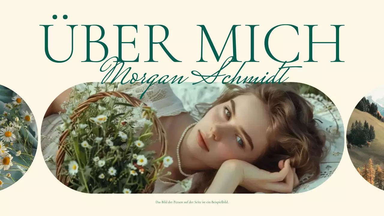 beige elegantes Lifestyle-Portfolio