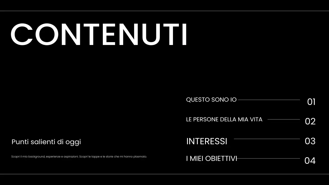 portfolio moderno di presentazione in bianco e nero