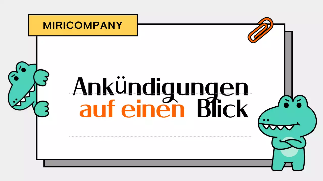 Eine süße, minzige Unternehmensankündigung