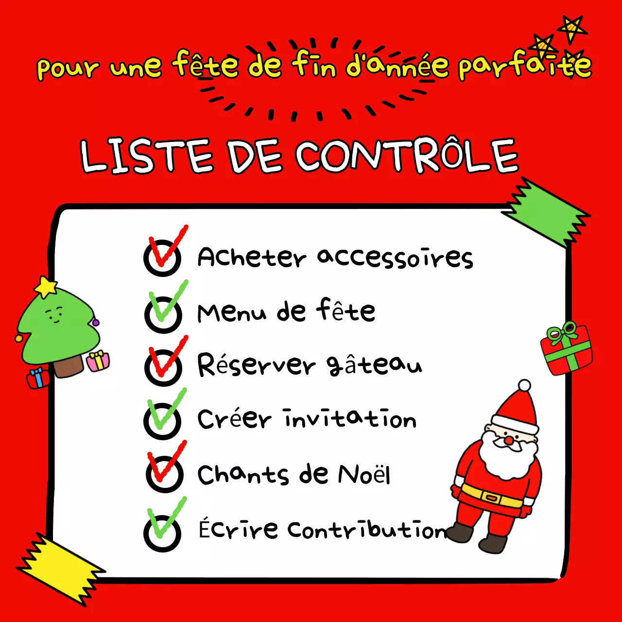 Organiser une fête rouge pour les vacances