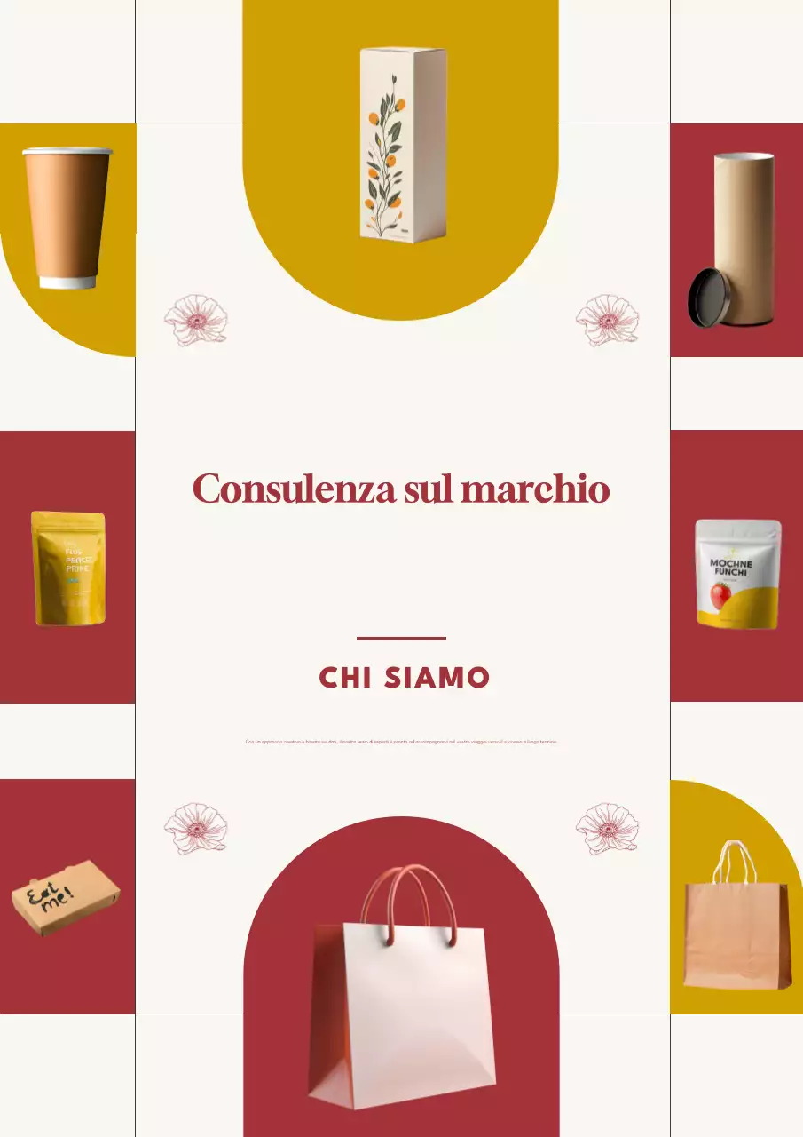 Promozione del marchio rosso moderno