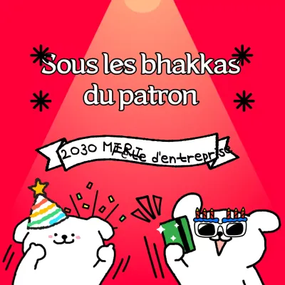 Invitation à la fête de fin d'année en rose et blanc, style bouteille rose et blanche