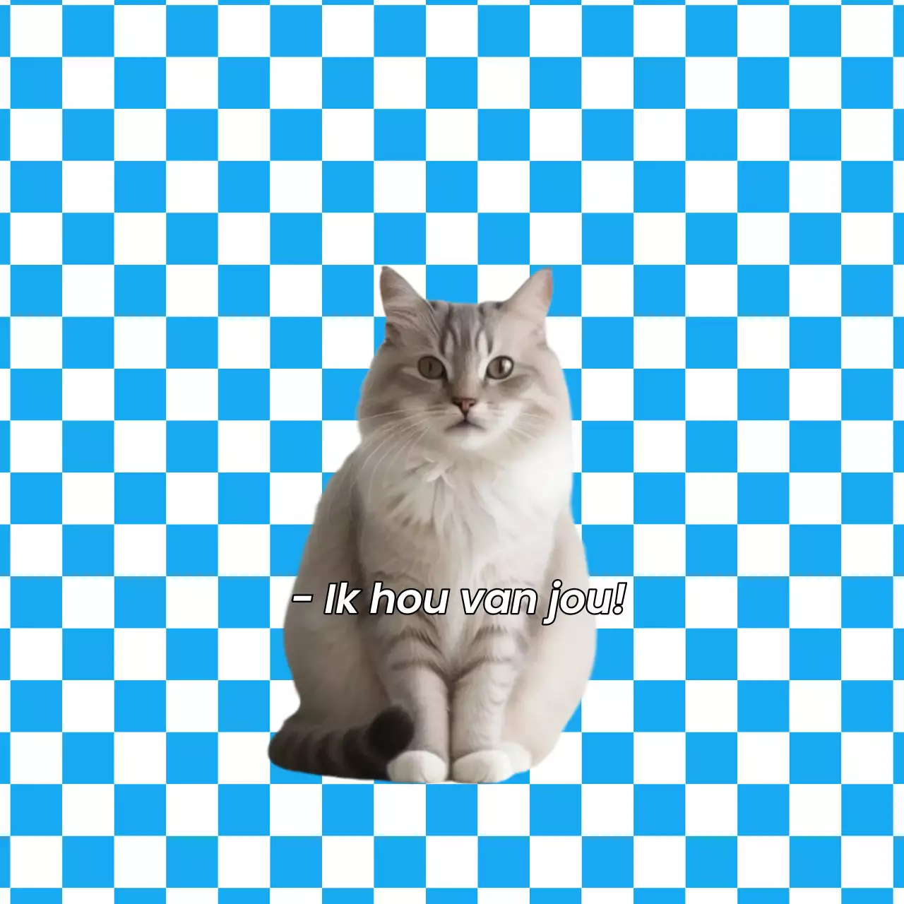 Blauwe Pop Huisdier Speldknop