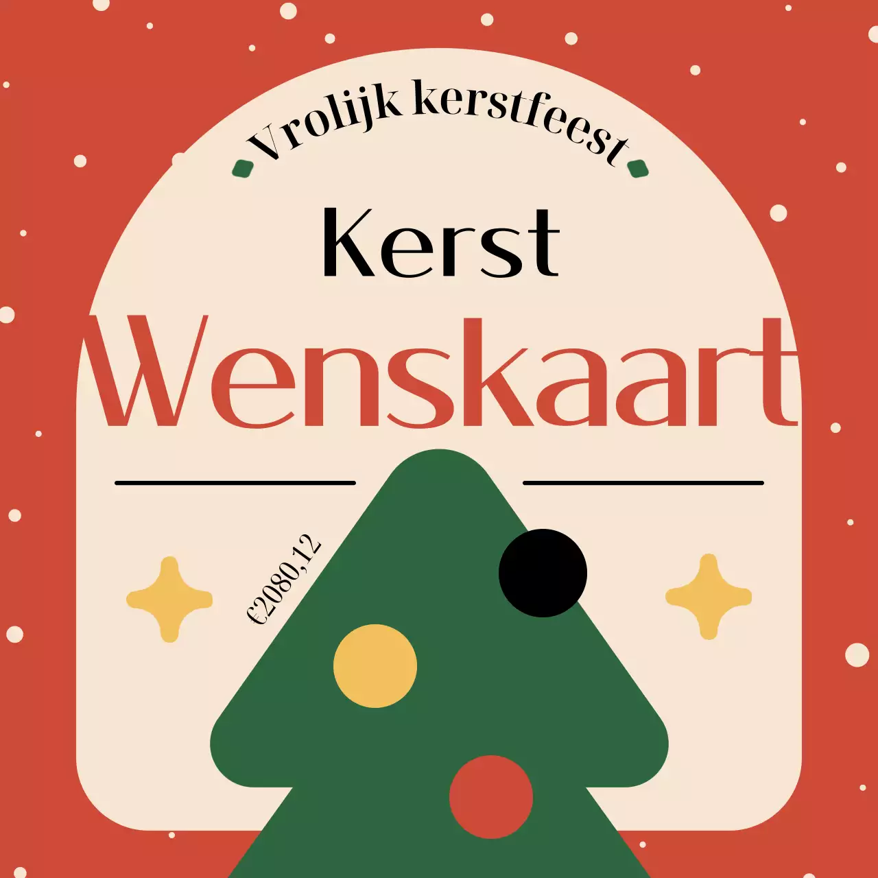 Rode Vintage Kerstplanning