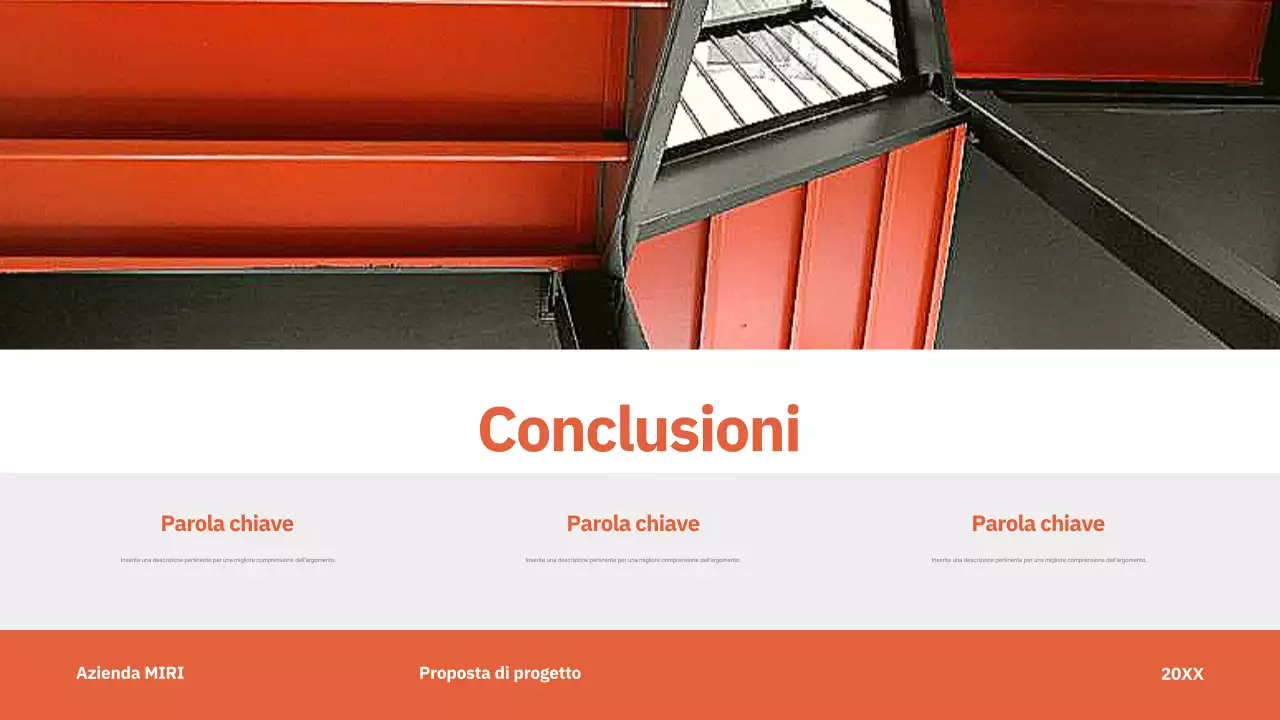 rosso proposta di progetto moderno business