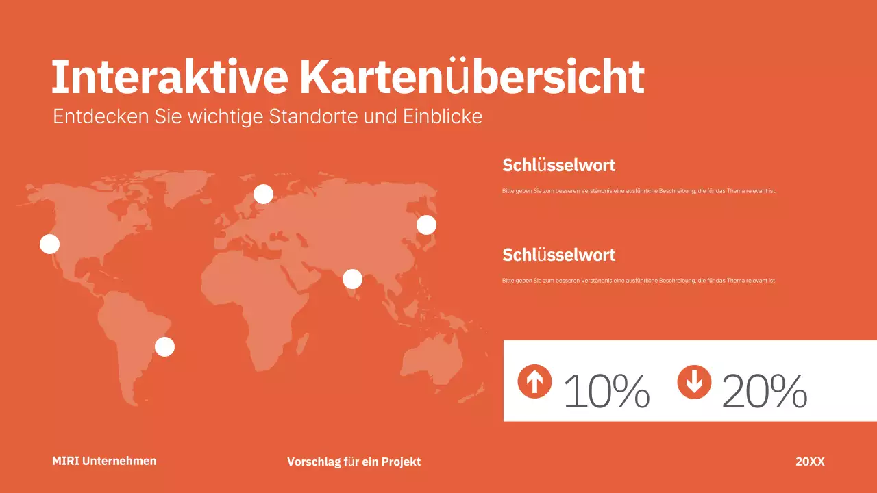 red modern project proposal business