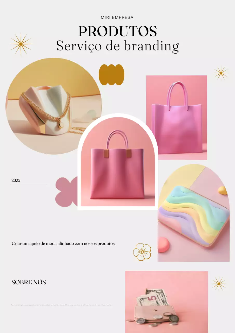 Anúncio de moda moderna cor-de-rosa