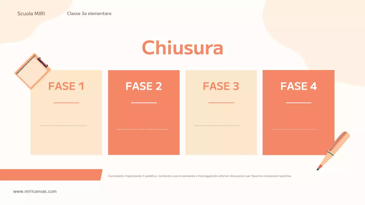 classe di educazione alla tendenza arancione