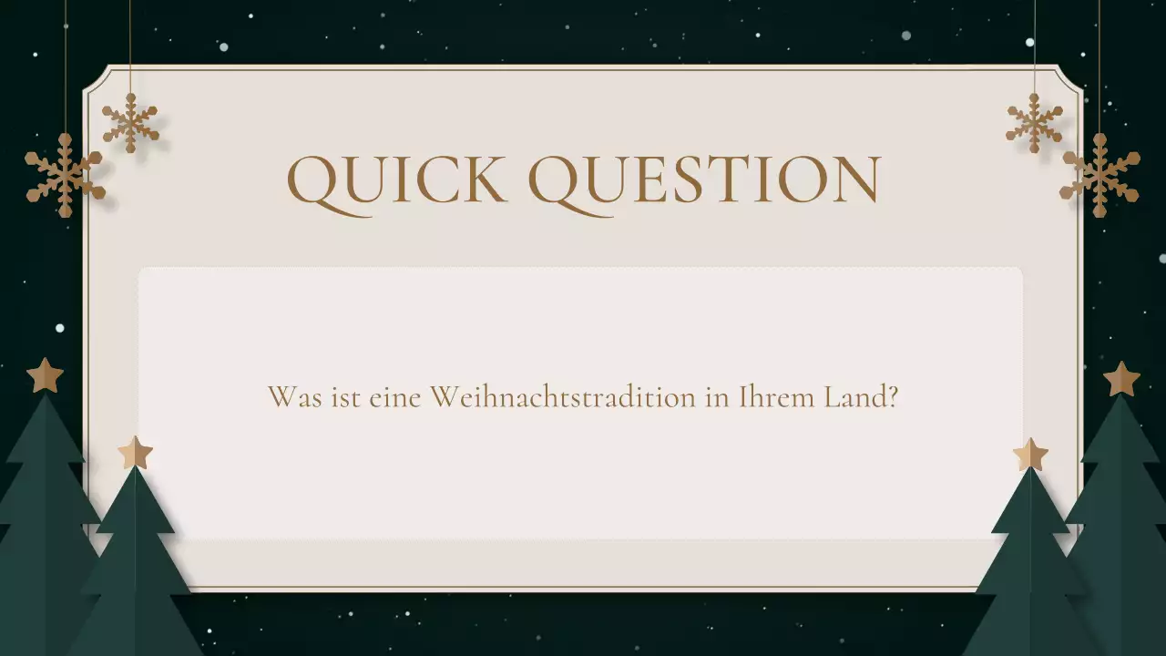 grüne traditionelle Feiertagspräsentation