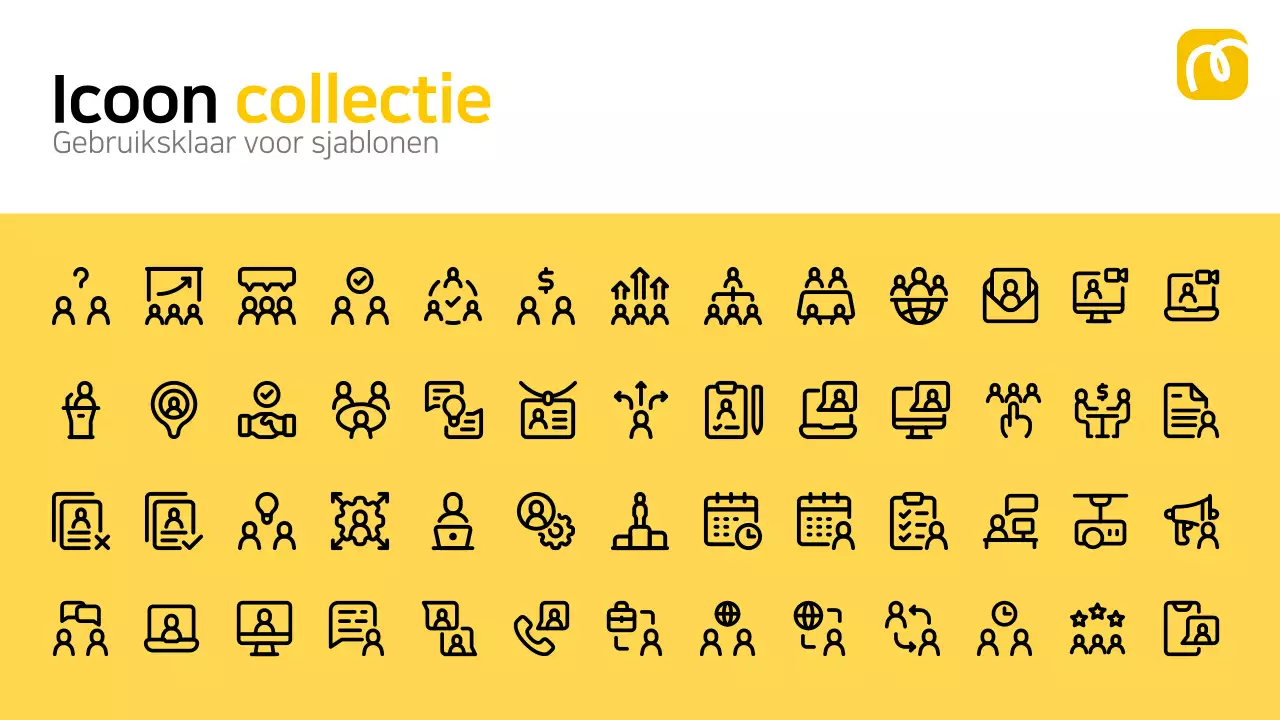 gele moderne brainstorm layout