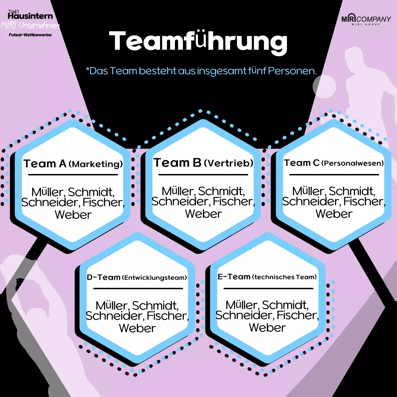 Mauve Retro-Fußball-Event