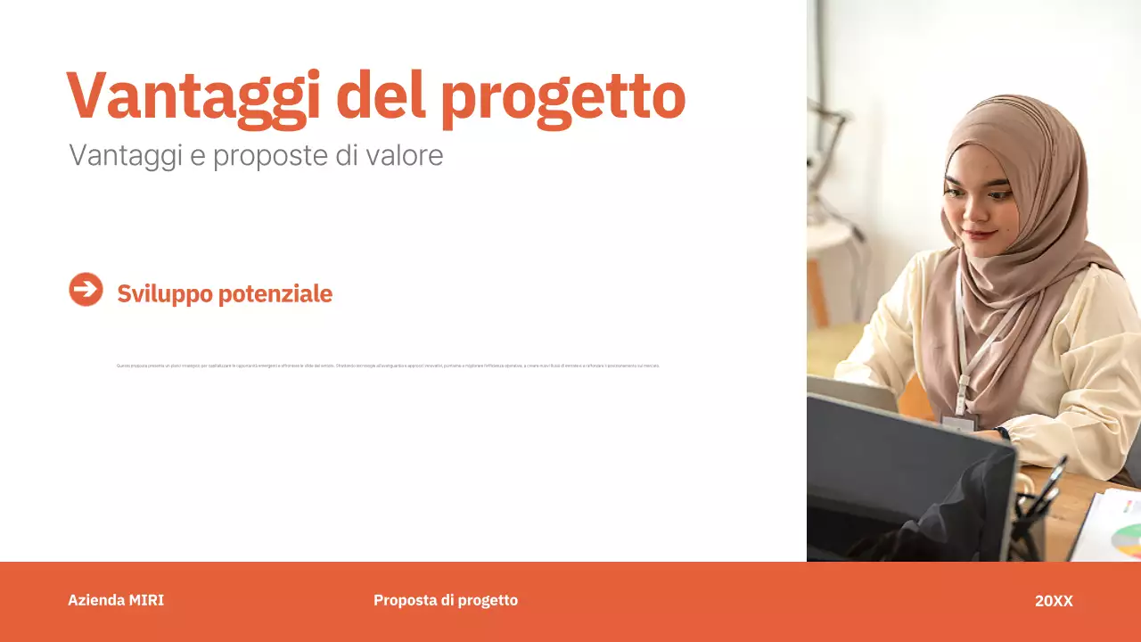 rosso proposta di progetto moderno business