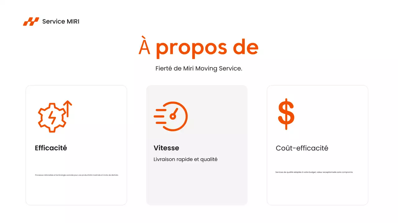 orange modern service introduction