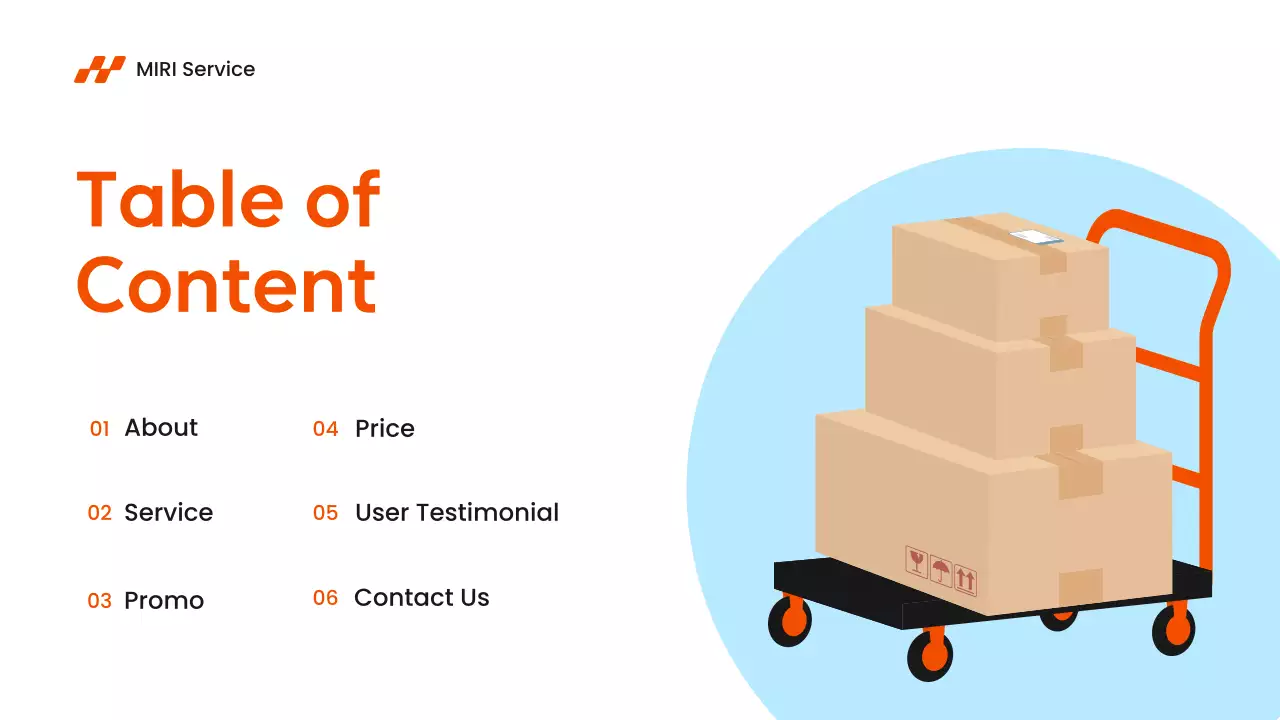 Orange Modern Moving Promotion Presentation