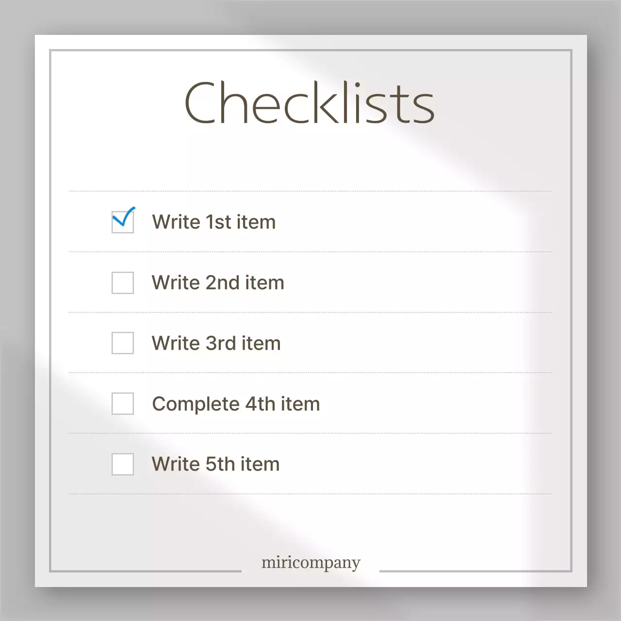 White Minimal Card Layout Instagram Carousel