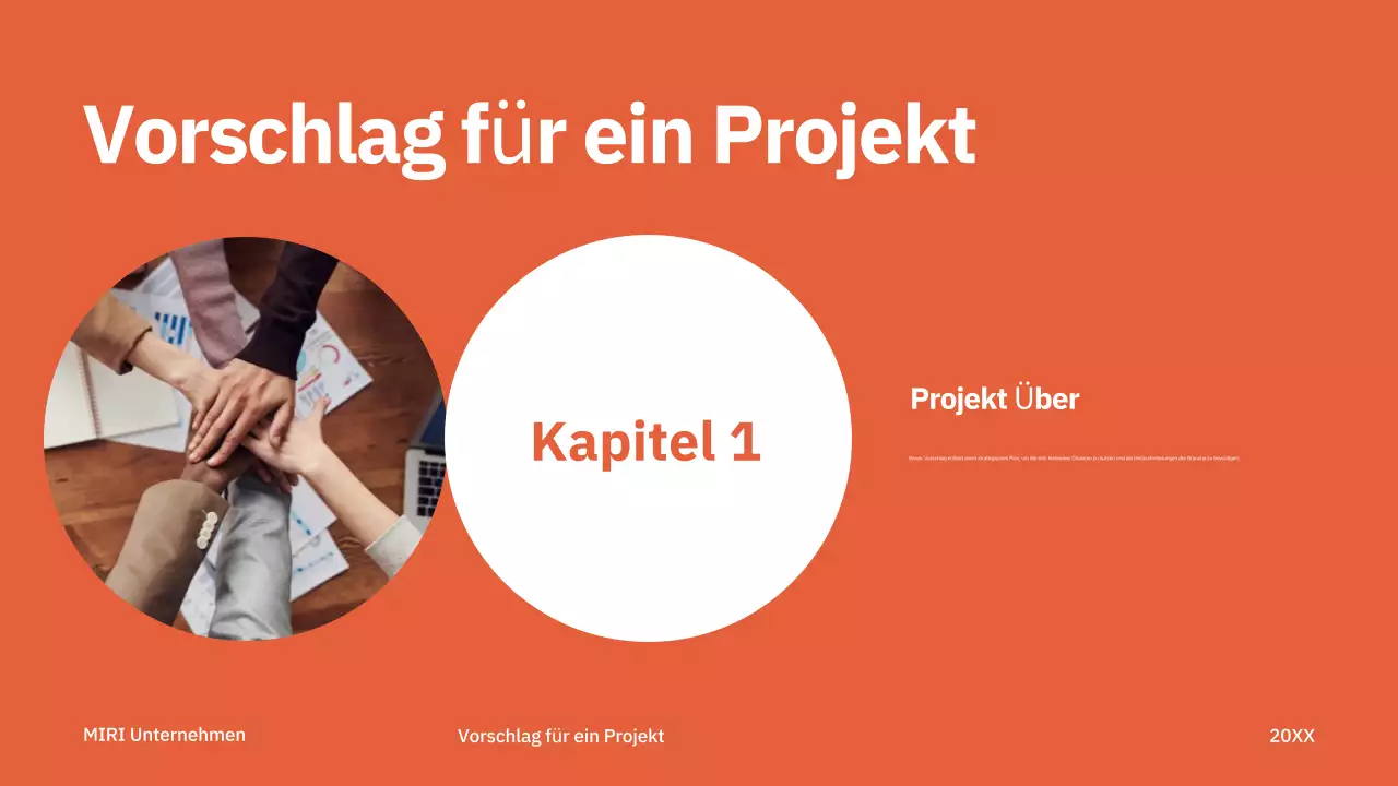 red modern project proposal business