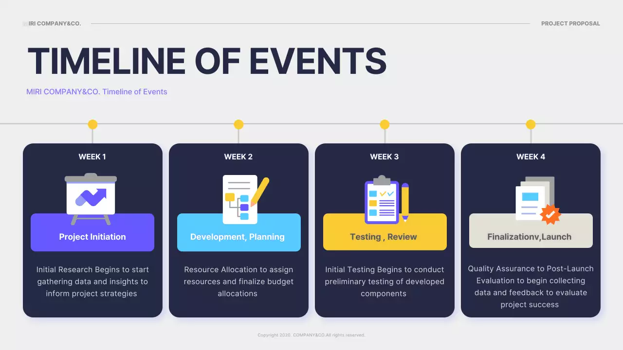 블루 모던 프로젝트 제안서 문서 프레젠테이션