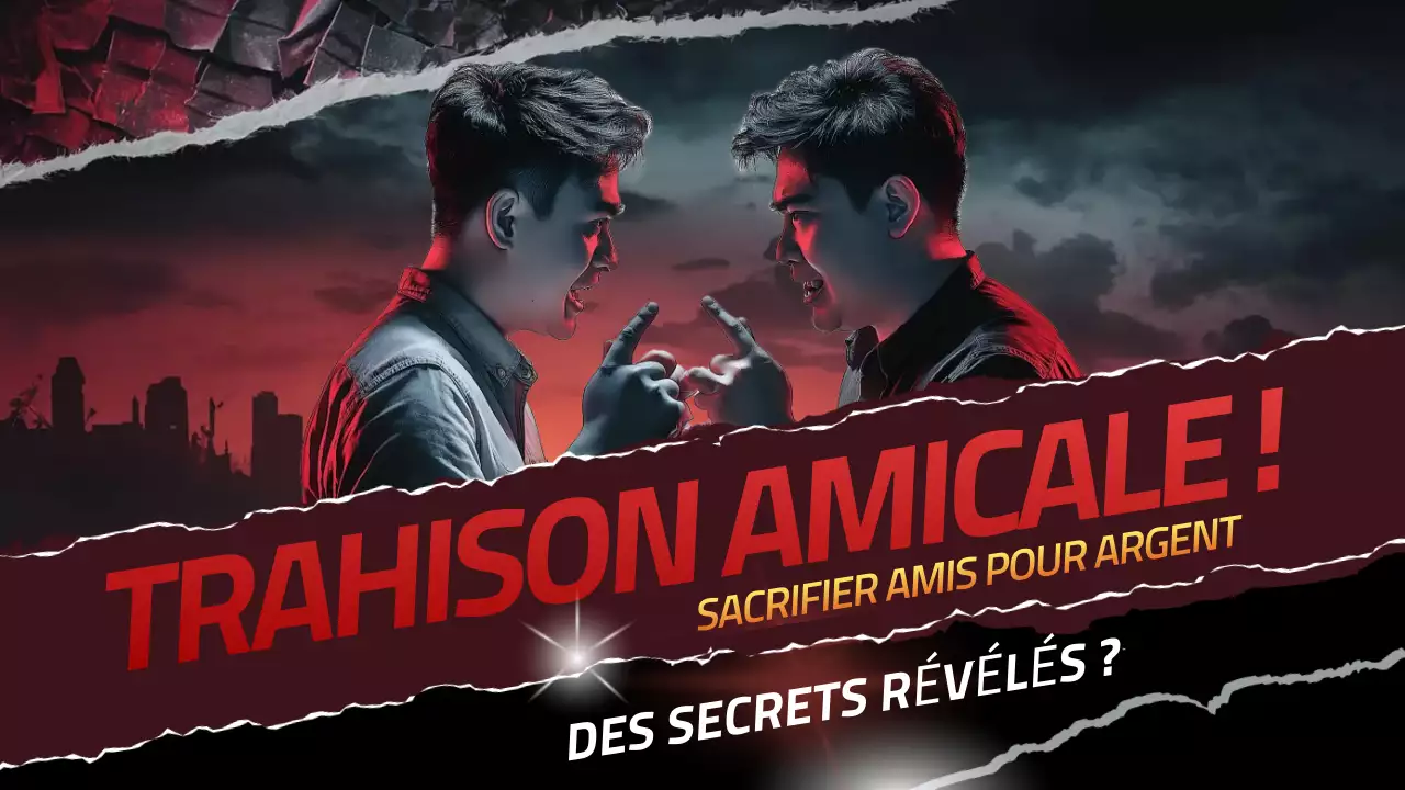 faire-part d'amitié dramatique rouge