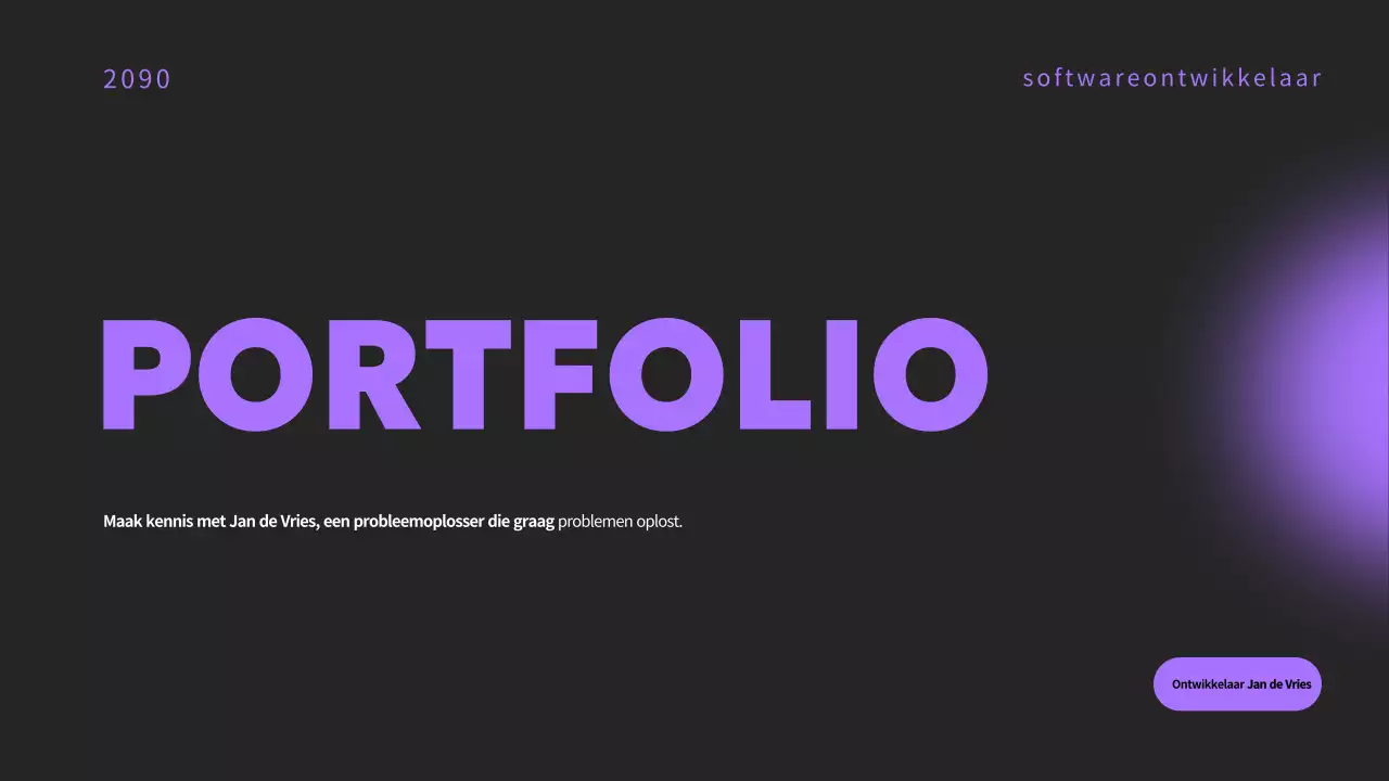 Maak kennis met de Mauve Minimalistische Portfolio