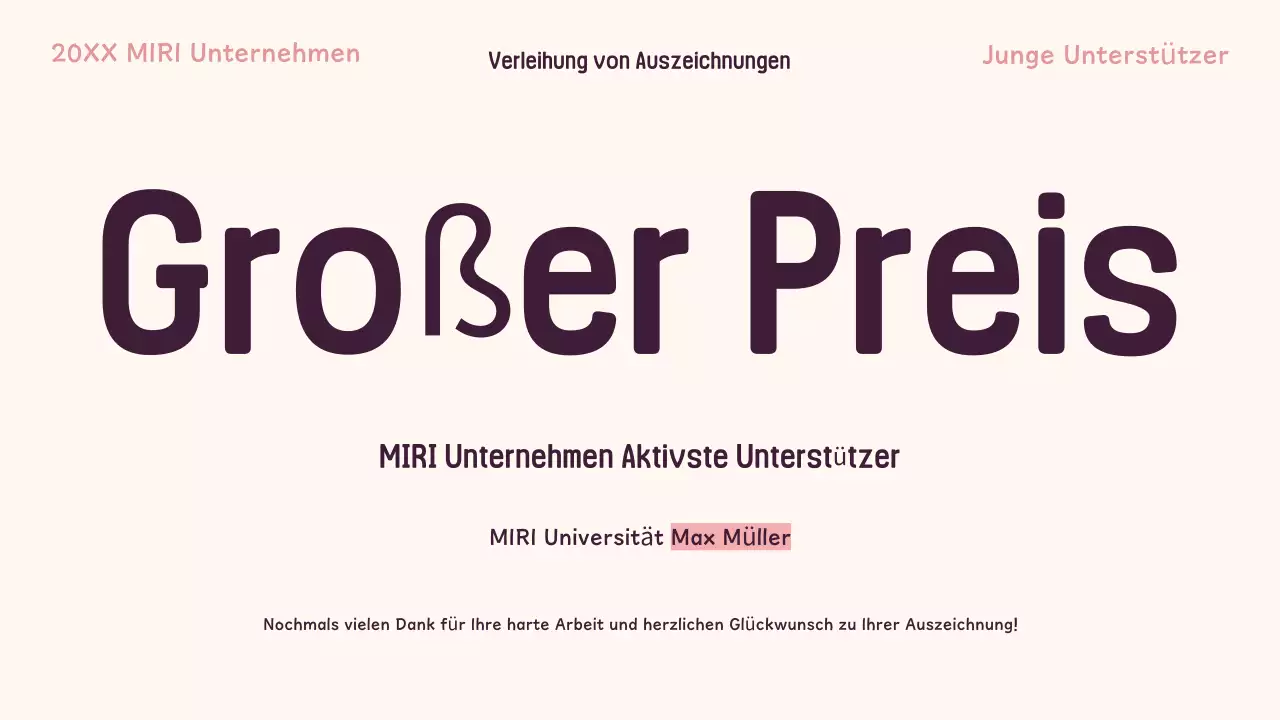 Rekrutierung von jungen Menschen in rosa