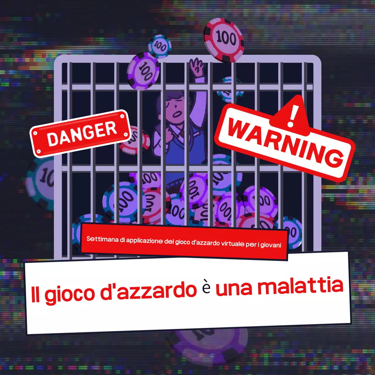 Campagna rossa di prevenzione del gioco d'azzardo