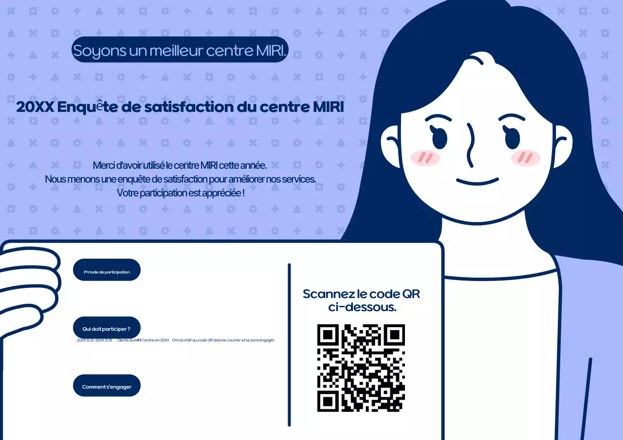 Annonce de l'enquête de satisfaction Blue Simple