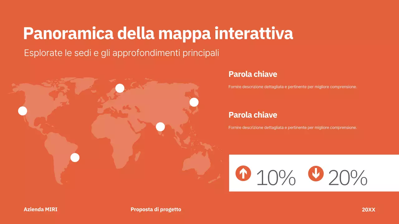 rosso proposta di progetto moderno business