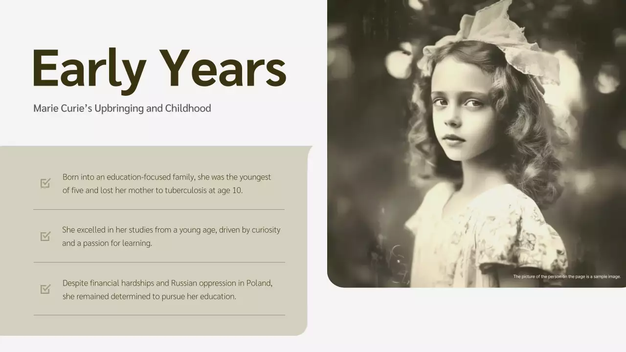 Beige Classic Biography Presentation