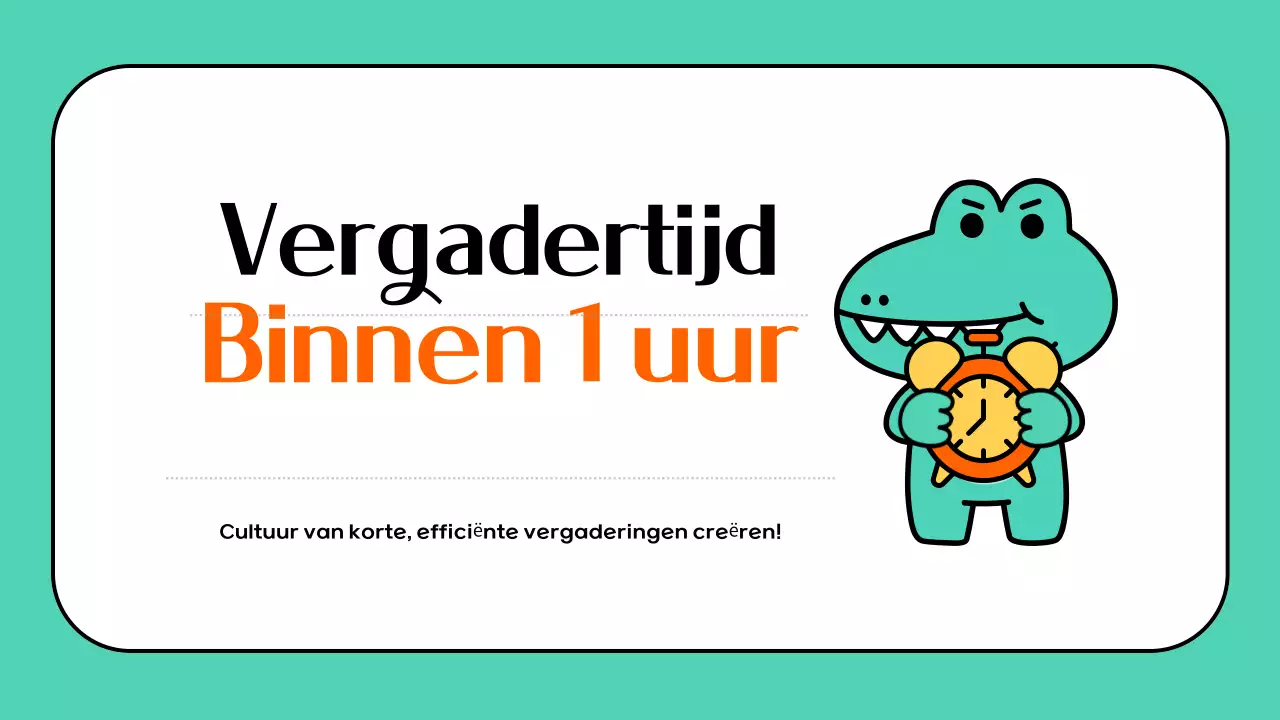 Een schattige mint bedrijfsaankondiging