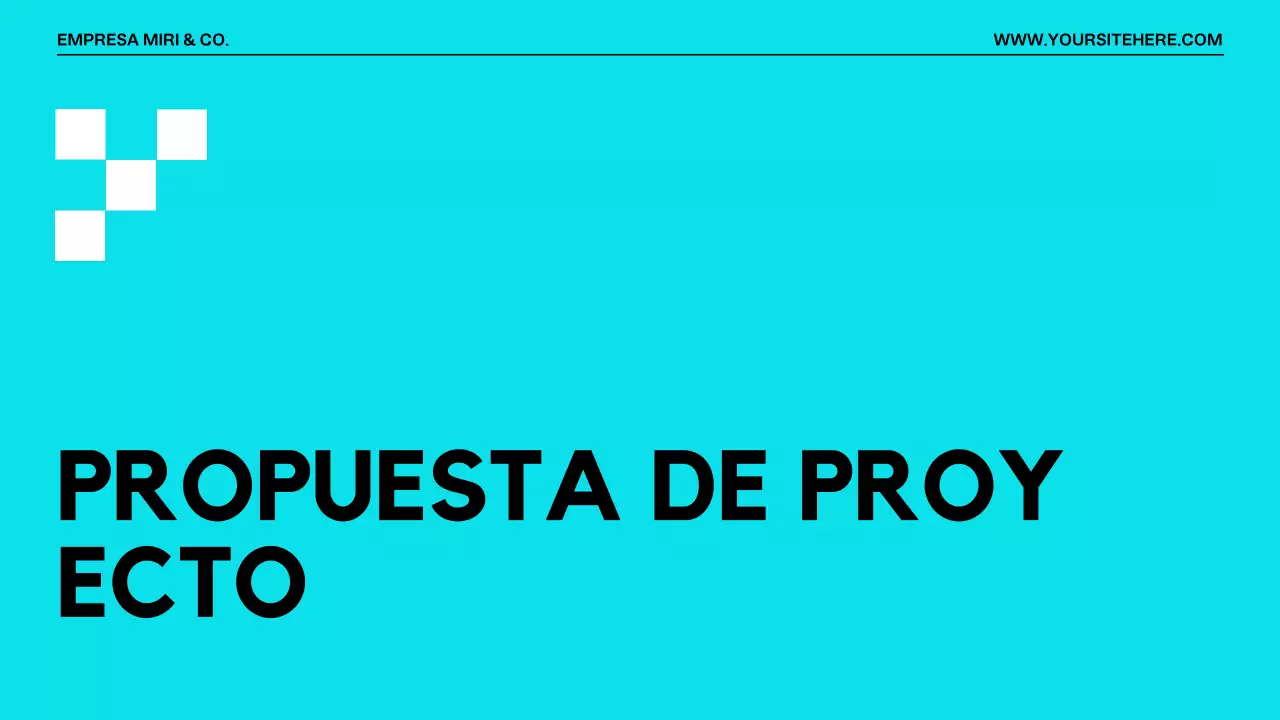 Presentación Moderna de Propuesta de Proyecto Naranja Negro