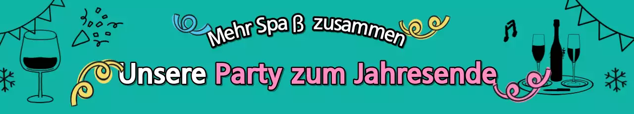 Eine grün-rosa Weihnachtsfeier veranstalten