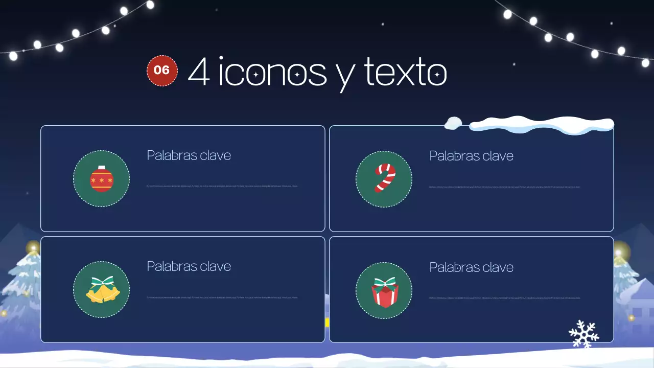 Una bonita presentación en azul marino y morado