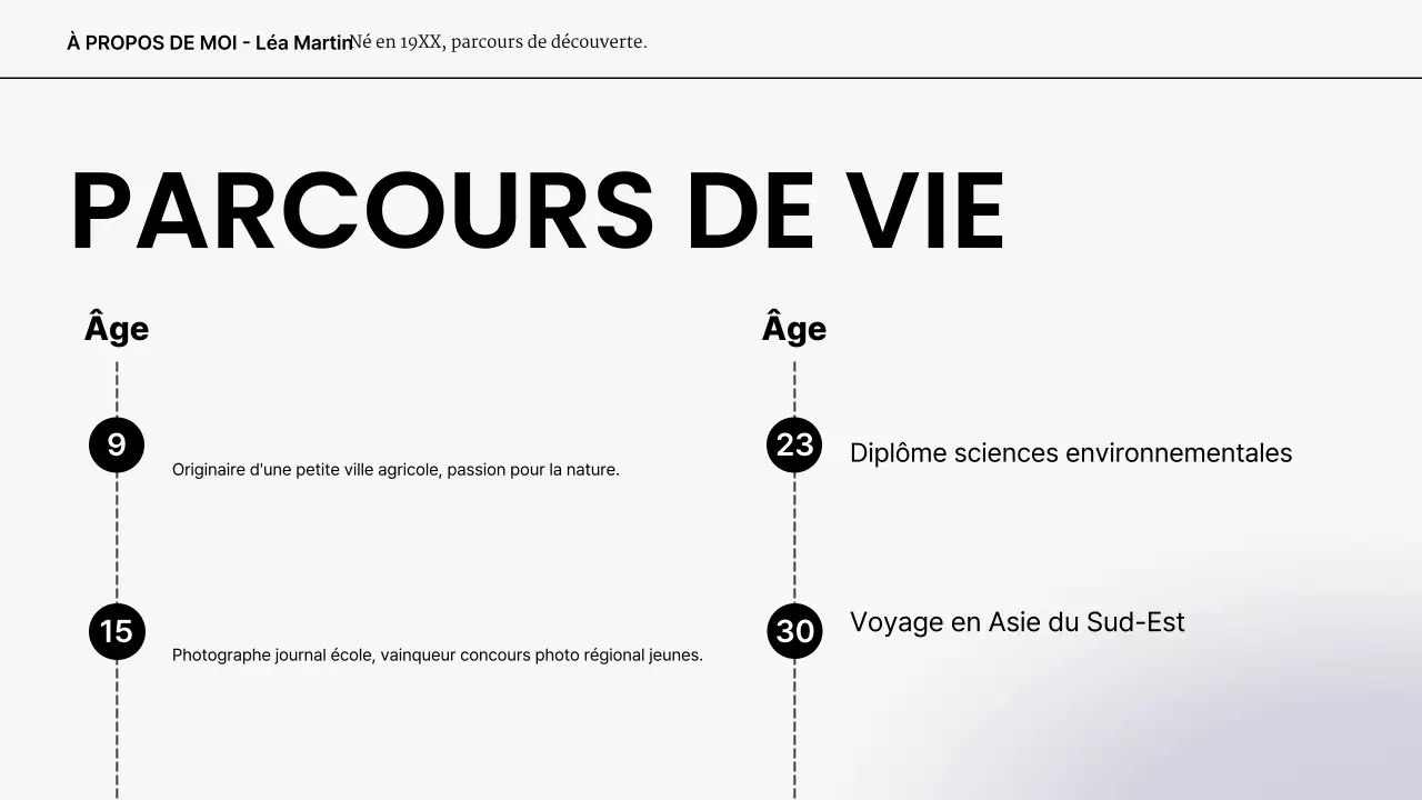 portefeuille de présentation moderne gris blanc