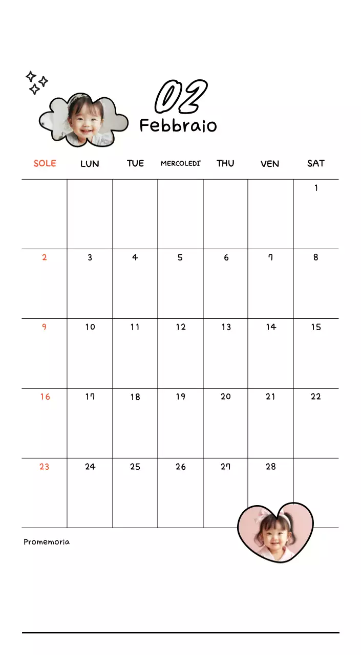 Simpatico calendario fotografico