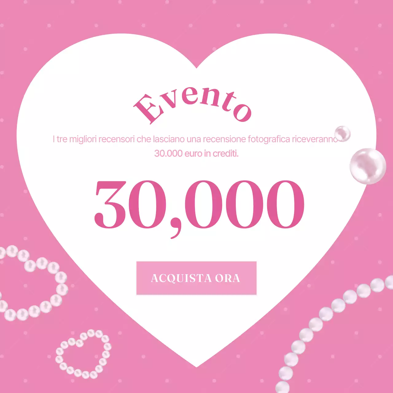 Una pubblicità del marchio rosa e adorabile