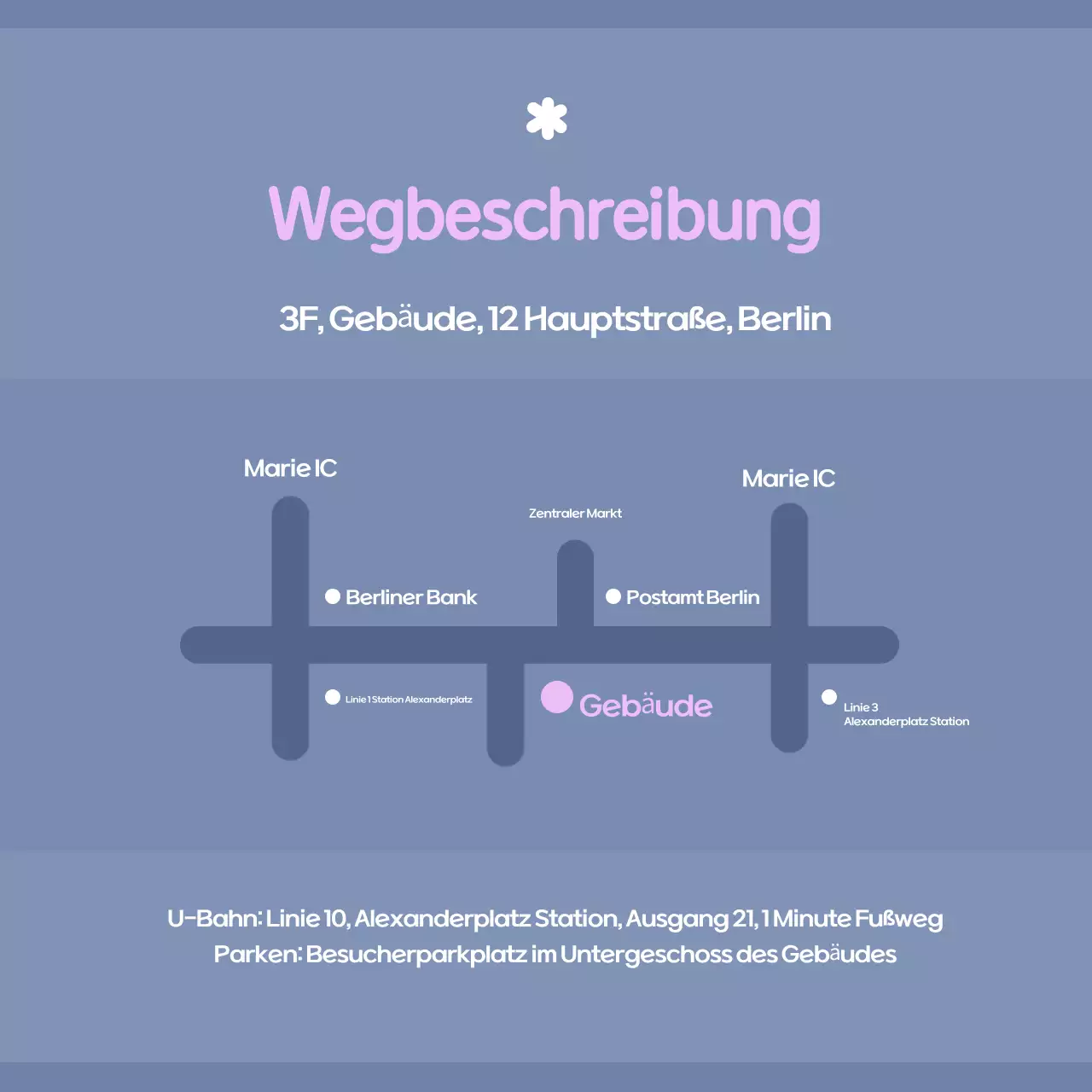 Hellblaue moderne Vortragsankündigungen