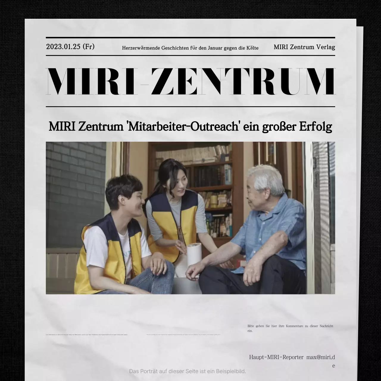 Grey Classic Nachrichten für Freiwillige