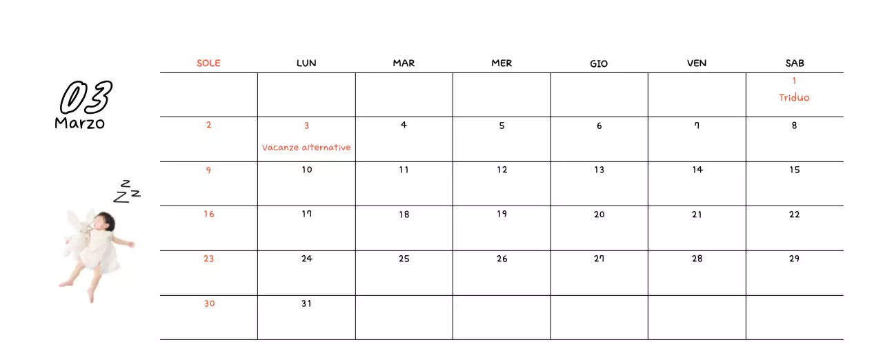 Calendario fotografico di Capodanno