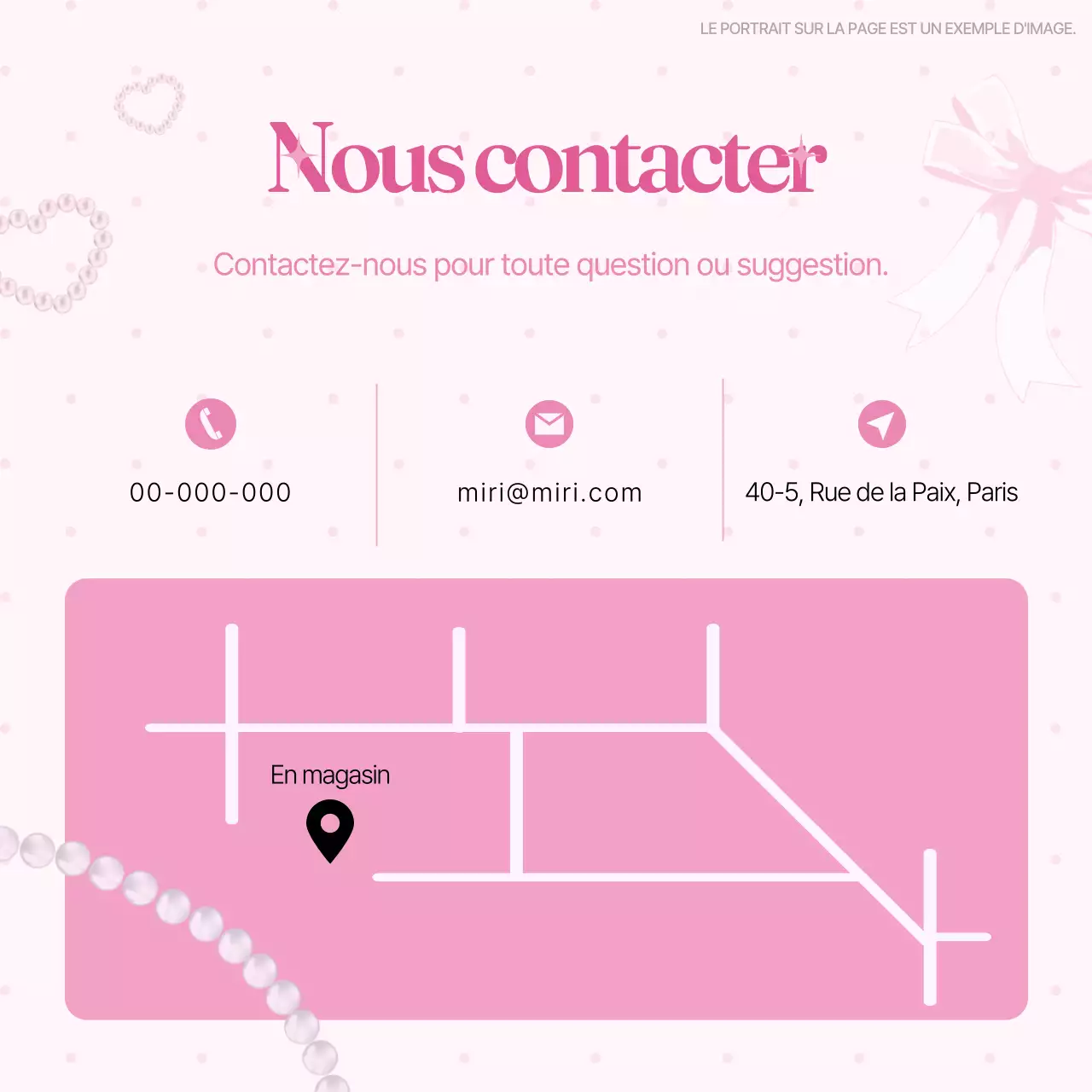 Une publicité de marque rose et adorable