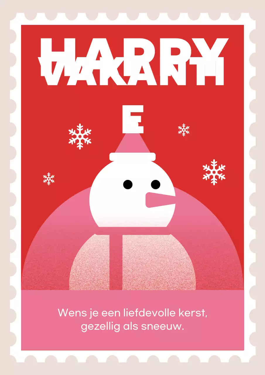 Rode eenvoudige kerstkaart