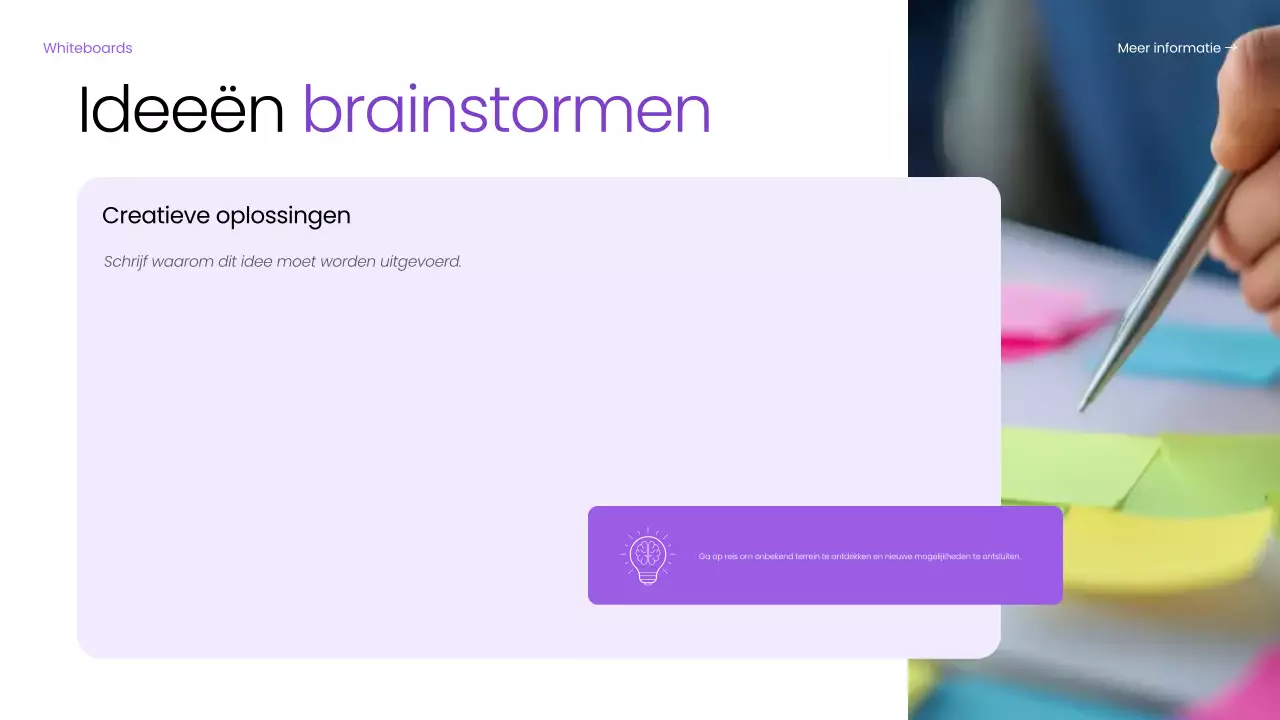 Paarse basisgids voor digitaal brainstormen