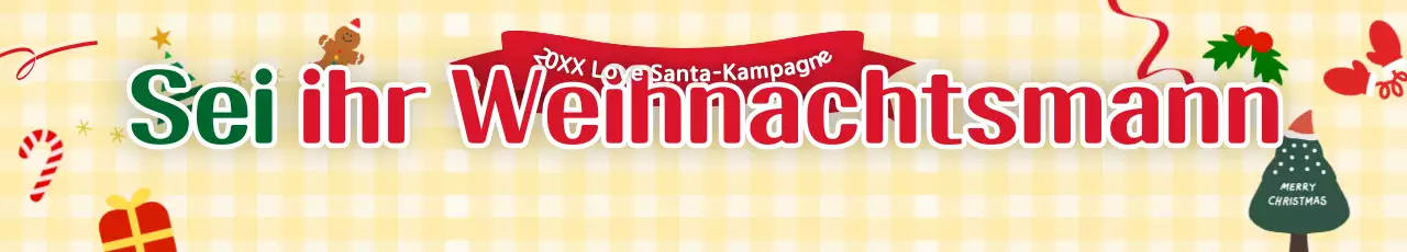 Gelbe Kampagne "Frohe Weihnachten