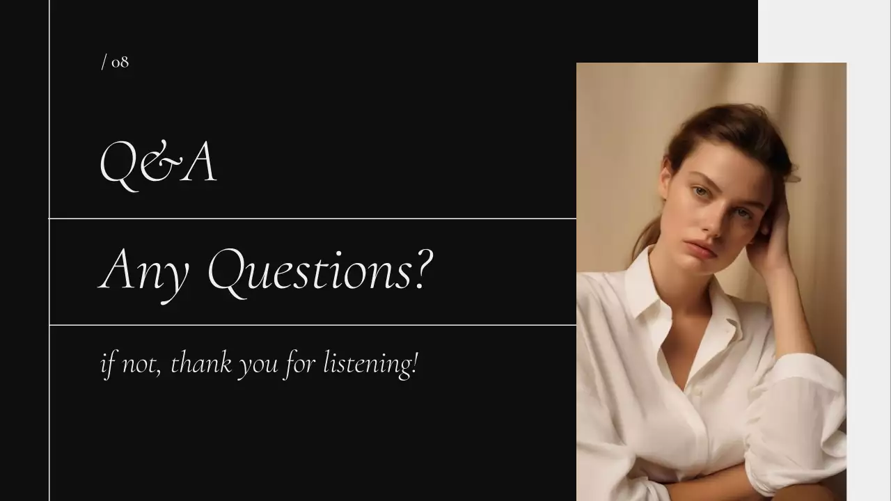 Trình bày Hồ sơ thanh lịch màu đen