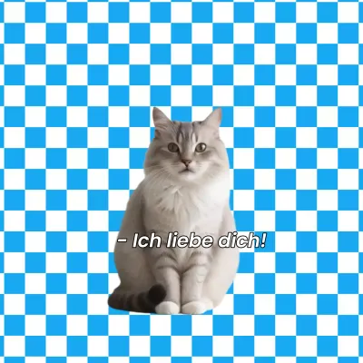 Blauer Pop Pet Pin Button